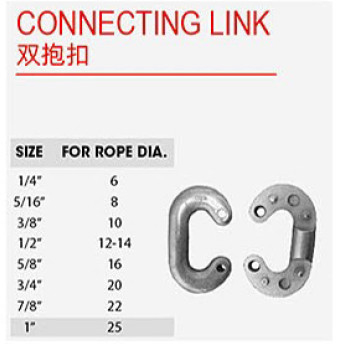 ASME B30.9 인증을 받은 진열 합금 강철 연결 링크