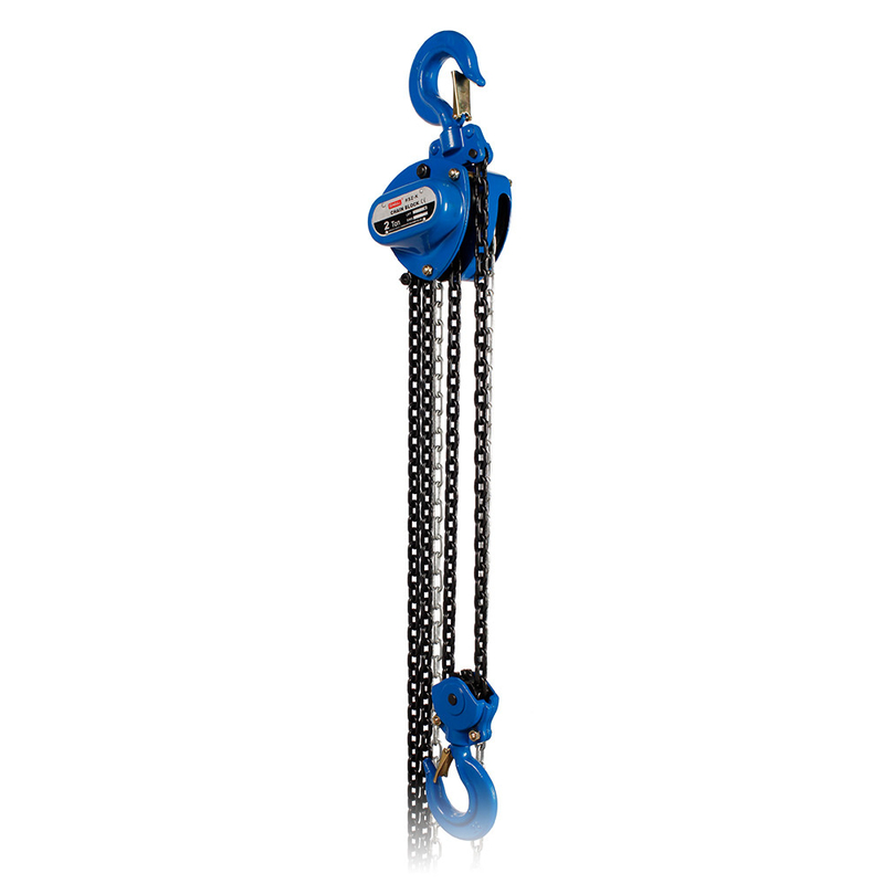 5mm 체인 직경 2T 3m/min 12m 리프트 수동 체인 블록 파우더 코팅 리프트